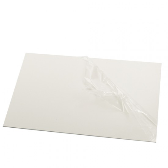 Placa alba plastic sublimabila