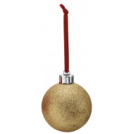 Glob plastic pentru pomul de iarna cu spate Auriu