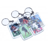 Breloc plastic insertie foto, dreptunghi